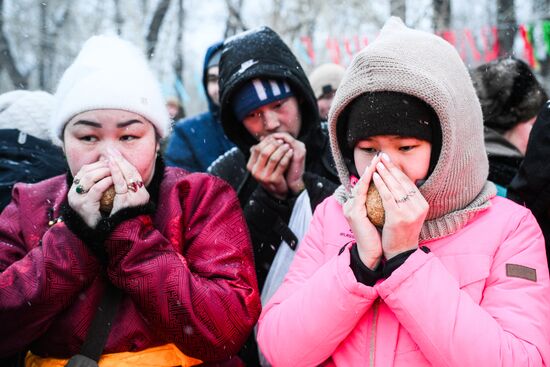 Russia Tuvan New Year Celebration