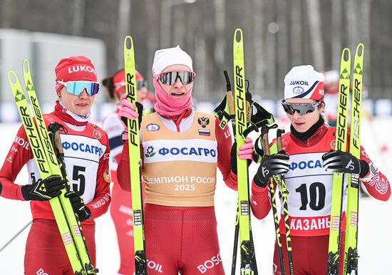 Russia Cross-Country Skiing Championships Women Skiathlon