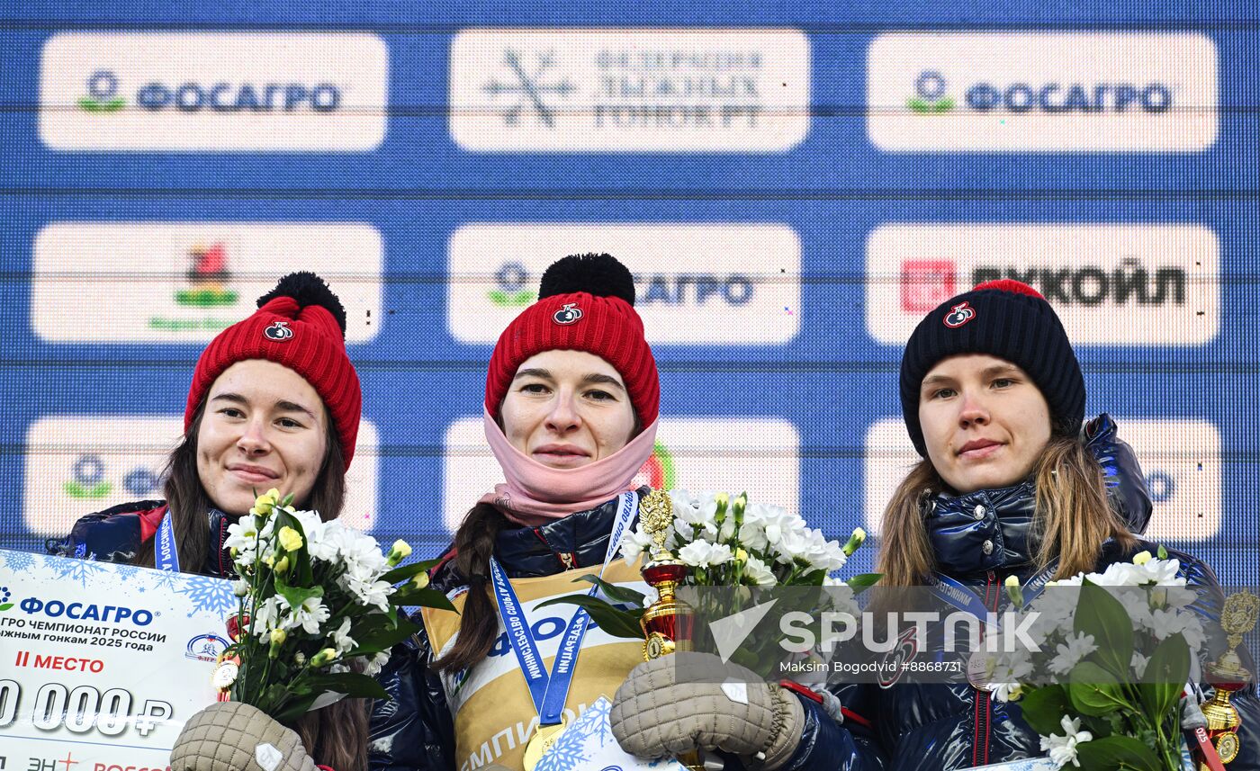 Russia Cross-Country Skiing Championships Women Skiathlon