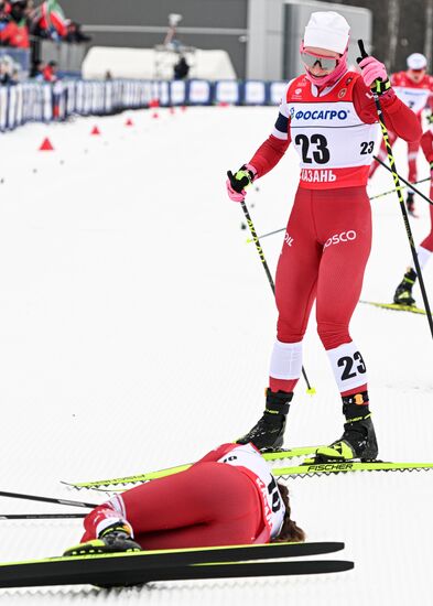 Russia Cross-Country Skiing Championships Women Skiathlon