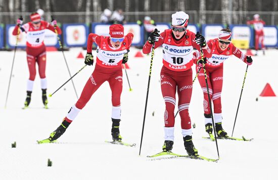 Russia Cross-Country Skiing Championships Women Skiathlon