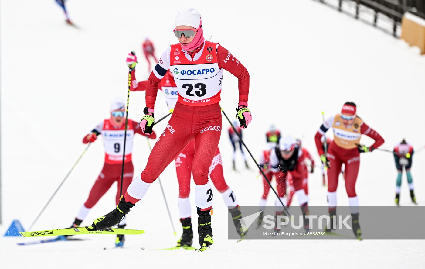 Russia Cross-Country Skiing Championships Women Skiathlon