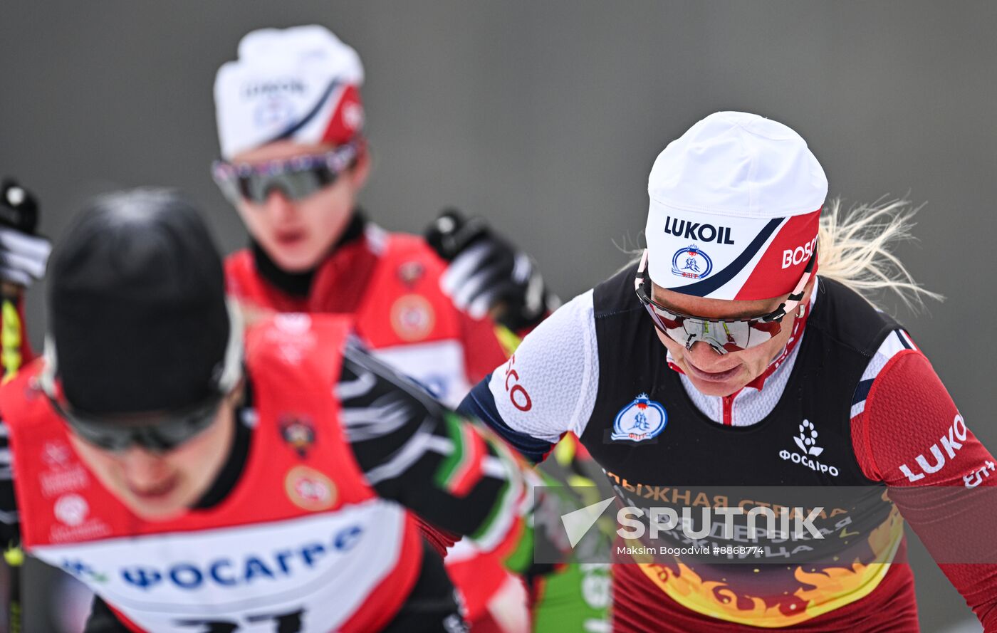 Russia Cross-Country Skiing Championships Women Skiathlon