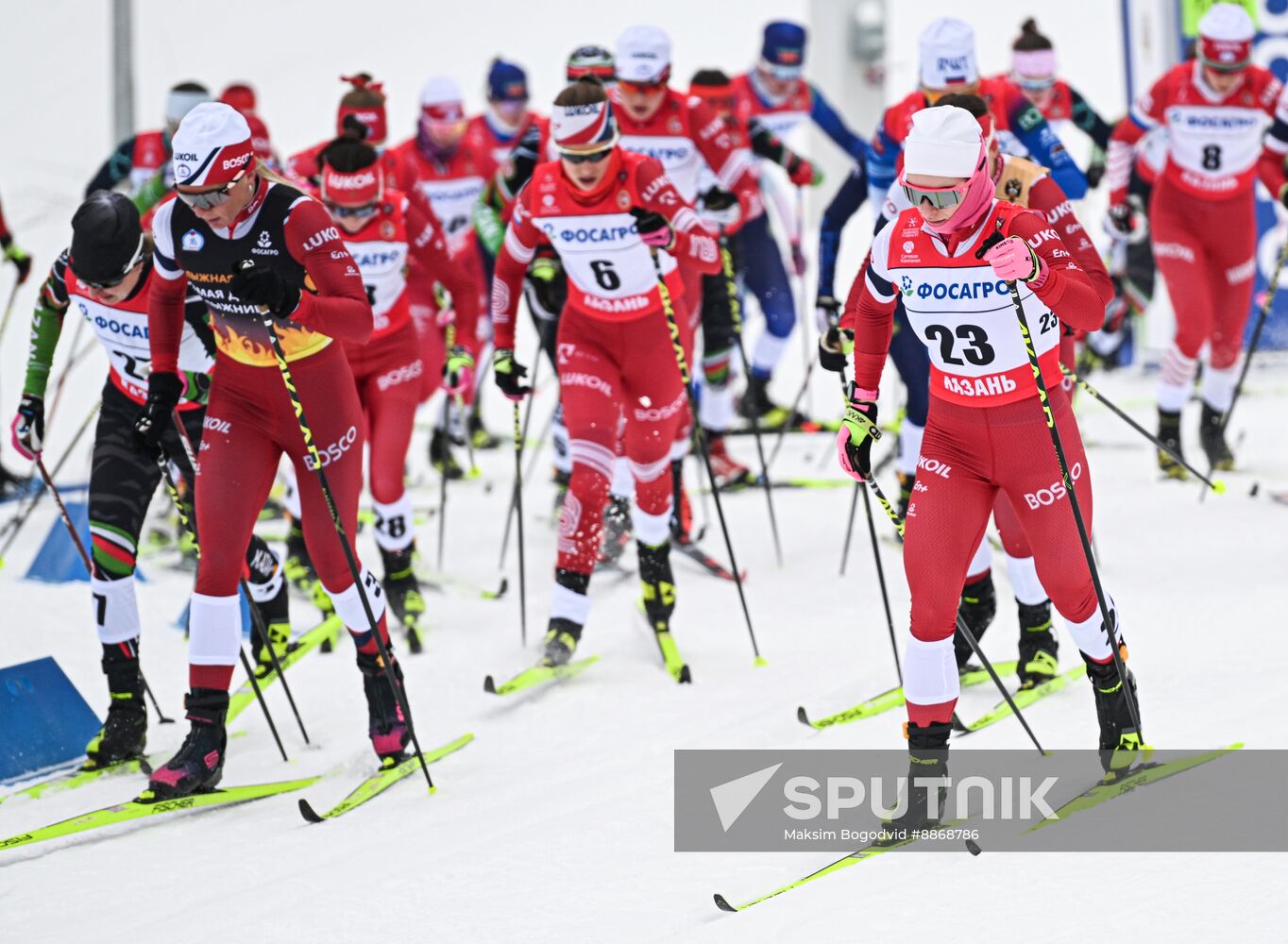 Russia Cross-Country Skiing Championships Women Skiathlon