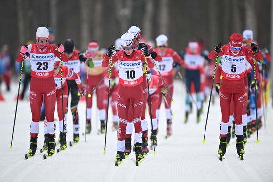 Russia Cross-Country Skiing Championships Women Skiathlon