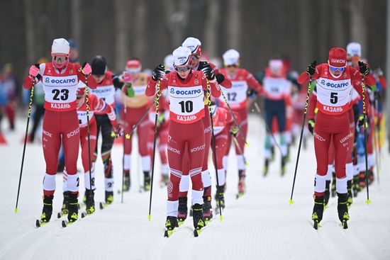 Russia Cross-Country Skiing Championships Women Skiathlon