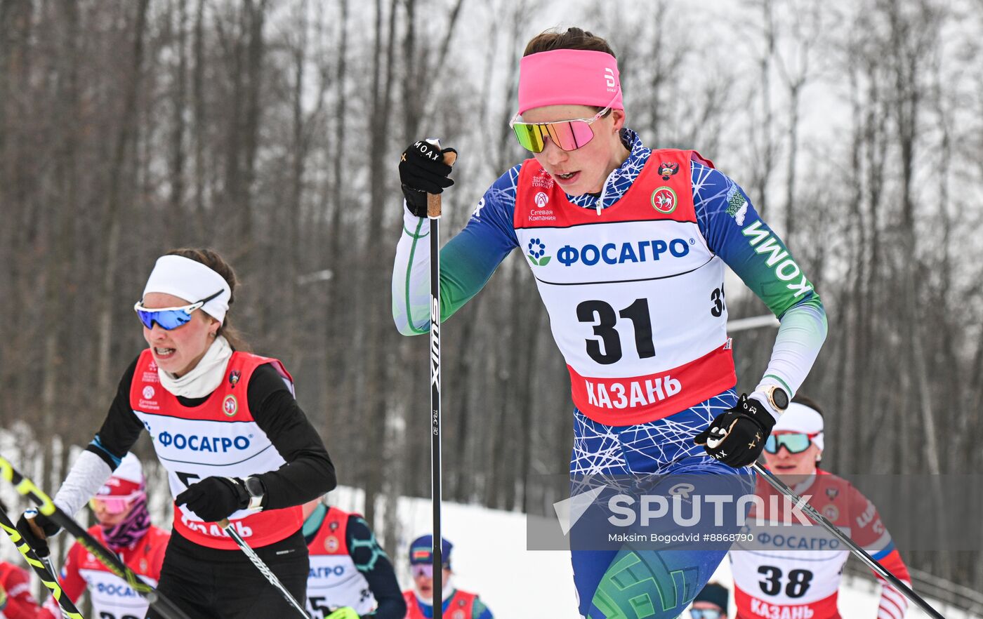 Russia Cross-Country Skiing Championships Women Skiathlon