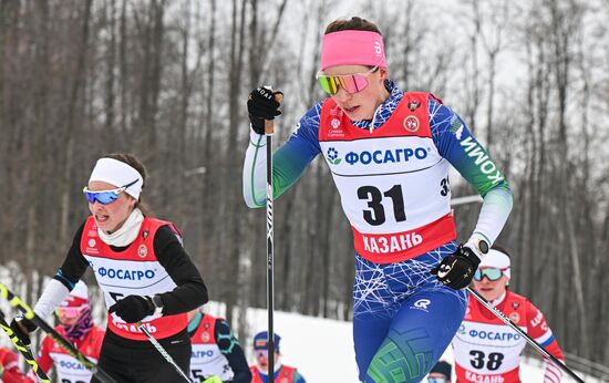 Russia Cross-Country Skiing Championships Women Skiathlon
