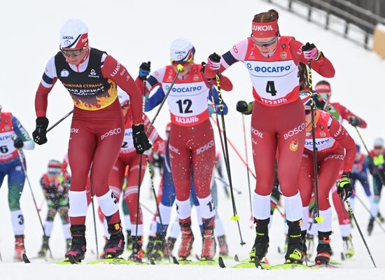Russia Cross-Country Skiing Championships Women Skiathlon
