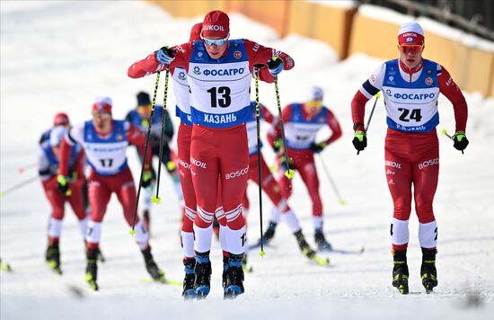 Russia Cross-Country Skiing Championships Men Skiathlon