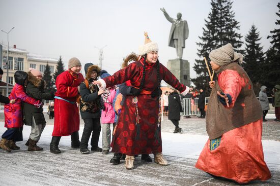 Russia Tuvan New Year Celebration