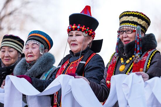 Russia Religion Buddhism New Year Celebration