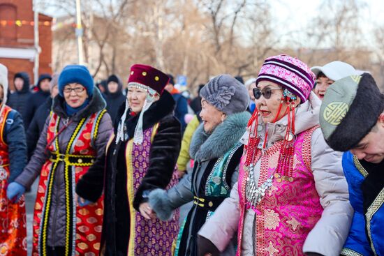Russia Religion Buddhism New Year Celebration