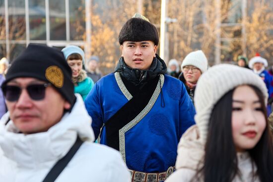 Russia Religion Buddhism New Year Celebration