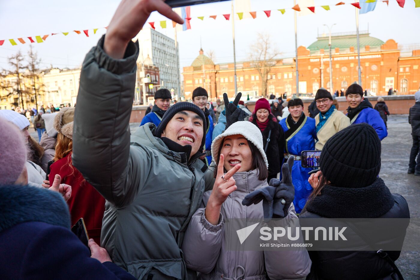 Russia Religion Buddhism New Year Celebration