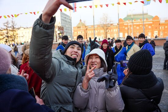 Russia Religion Buddhism New Year Celebration