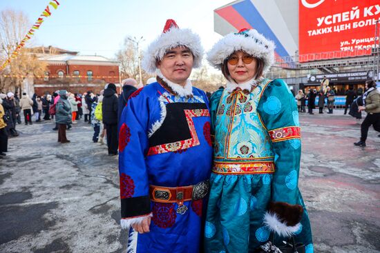 Russia Religion Buddhism New Year Celebration
