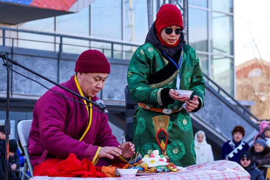 Russia Religion Buddhism New Year Celebration