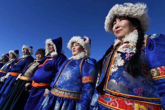Russia Religion Buddhism New Year Celebration