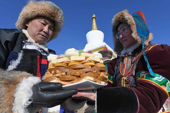 Russia Religion Buddhism New Year Celebration