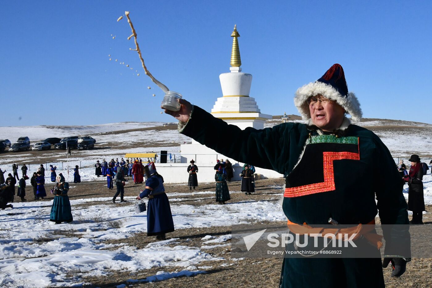 Russia Religion Buddhism New Year Celebration