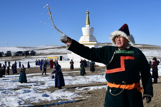 Russia Religion Buddhism New Year Celebration