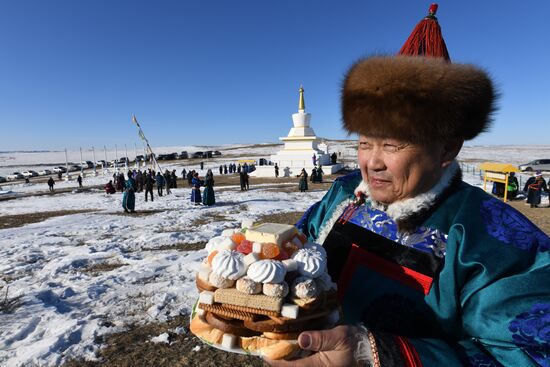 Russia Religion Buddhism New Year Celebration