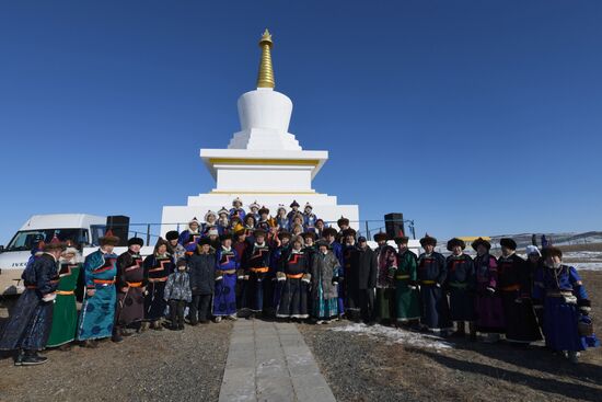 Russia Religion Buddhism New Year Celebration