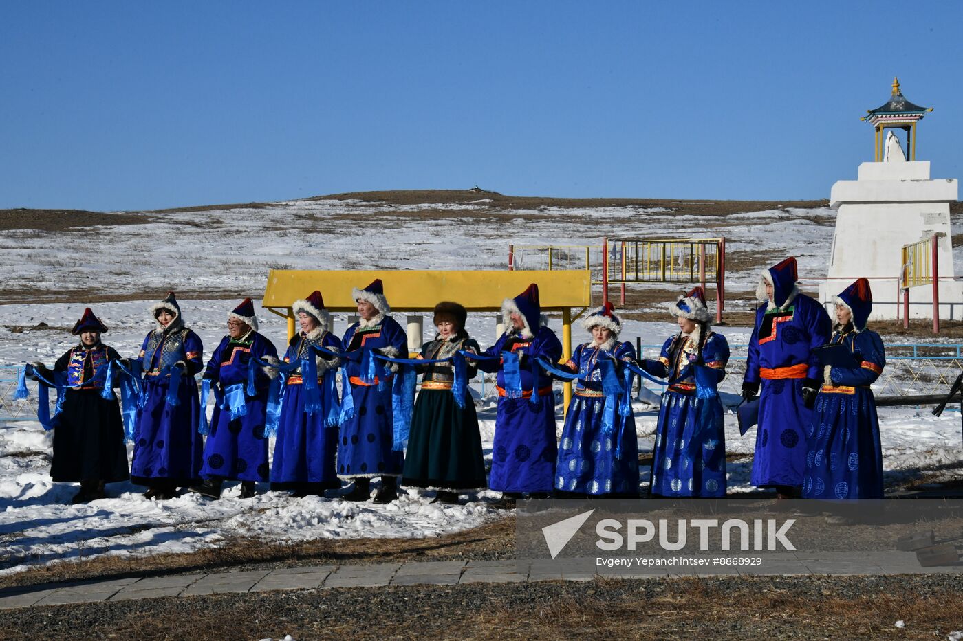 Russia Religion Buddhism New Year Celebration