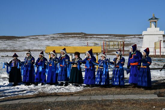 Russia Religion Buddhism New Year Celebration