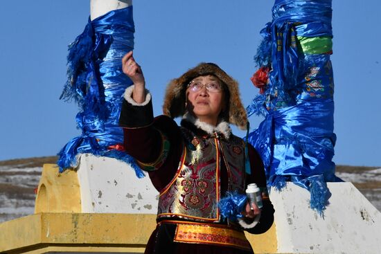 Russia Religion Buddhism New Year Celebration