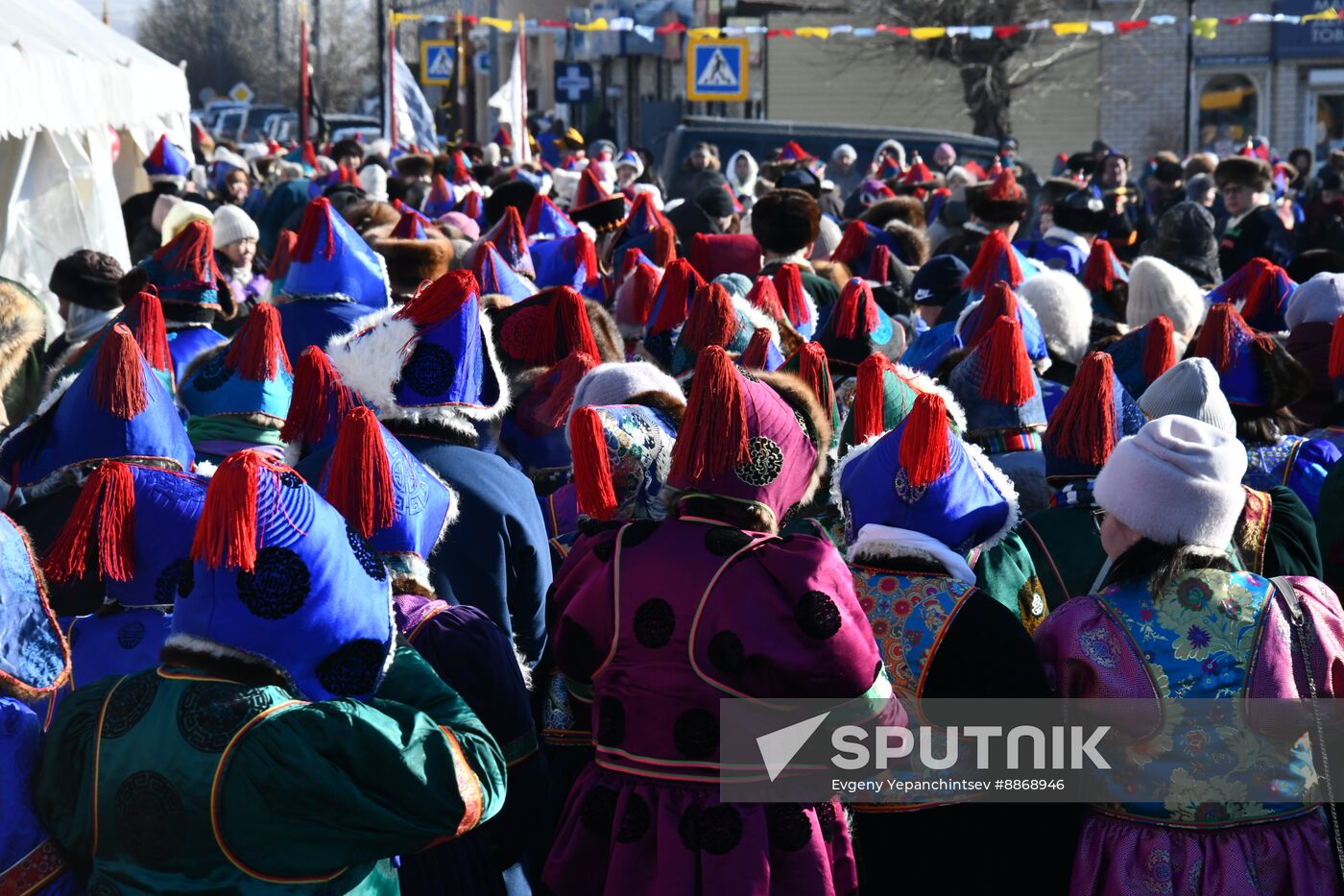 Russia Religion Buddhism New Year Celebration