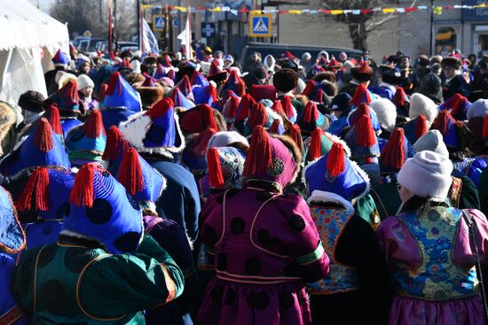 Russia Religion Buddhism New Year Celebration