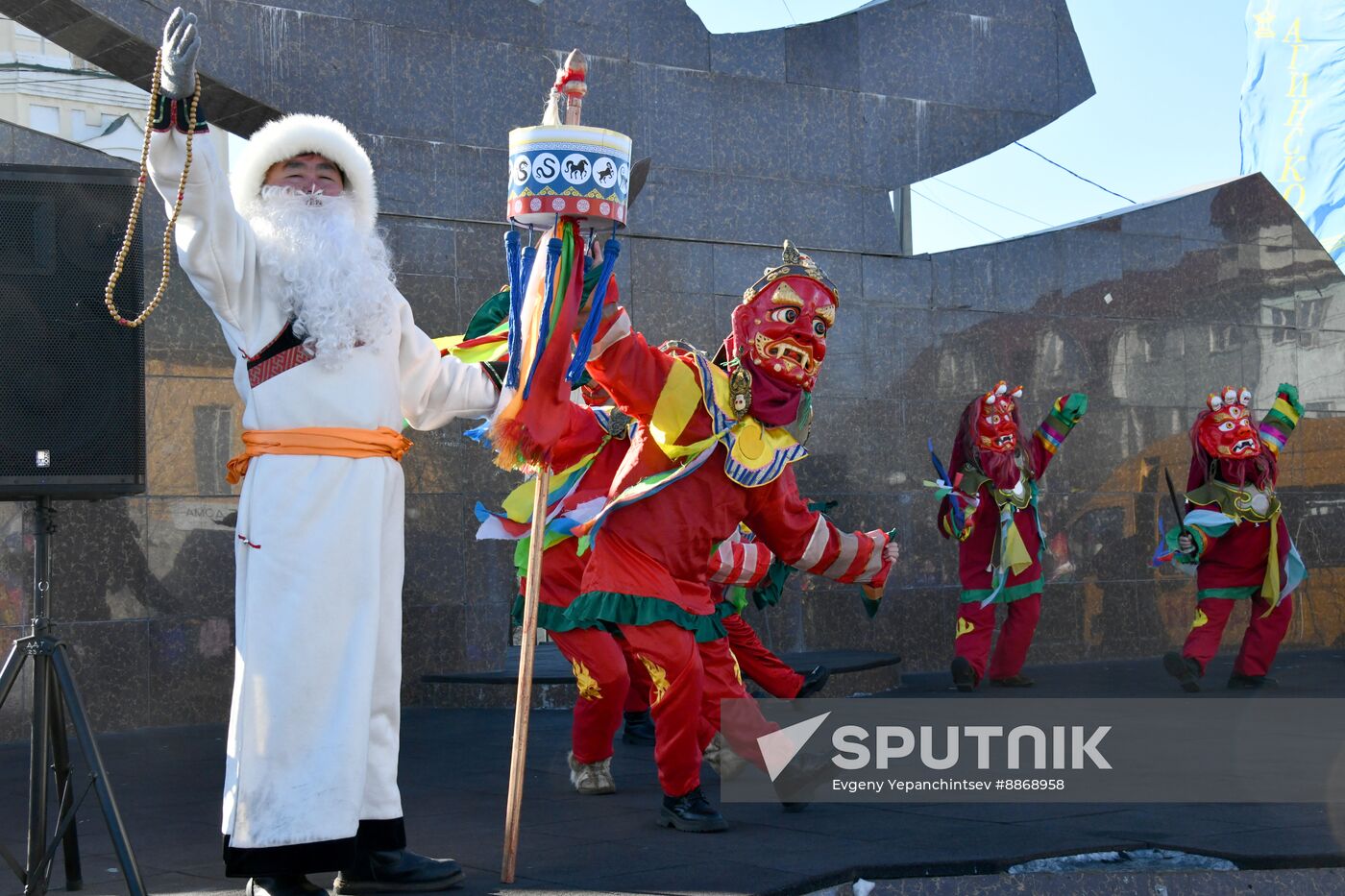 Russia Religion Buddhism New Year Celebration