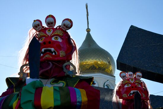 Russia Religion Buddhism New Year Celebration