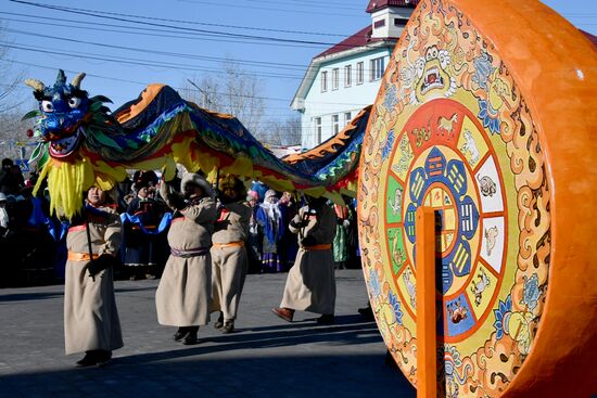 Russia Religion Buddhism New Year Celebration