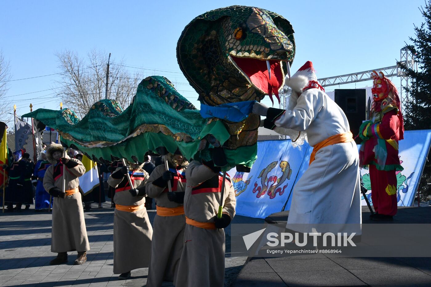 Russia Religion Buddhism New Year Celebration