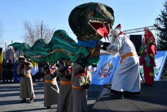 Russia Religion Buddhism New Year Celebration