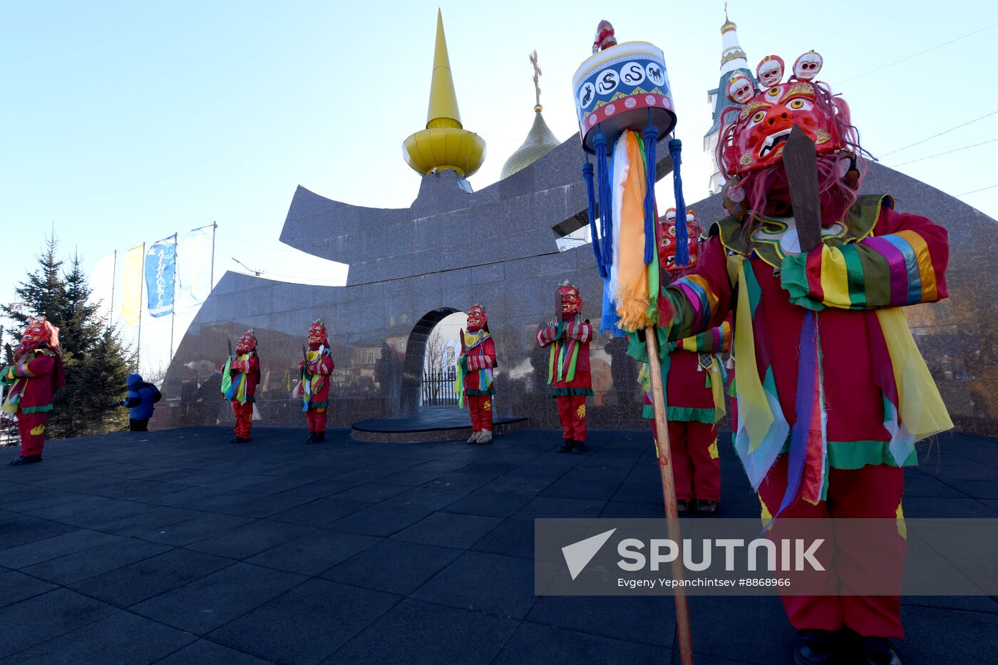 Russia Religion Buddhism New Year Celebration