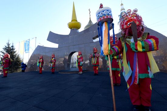 Russia Religion Buddhism New Year Celebration