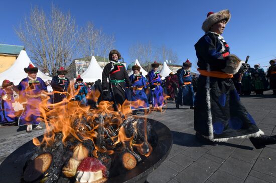 Russia Religion Buddhism New Year Celebration