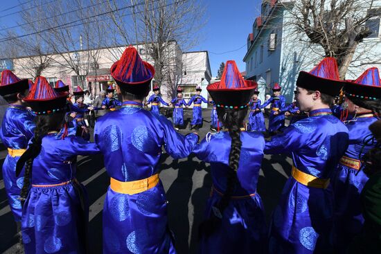 Russia Religion Buddhism New Year Celebration