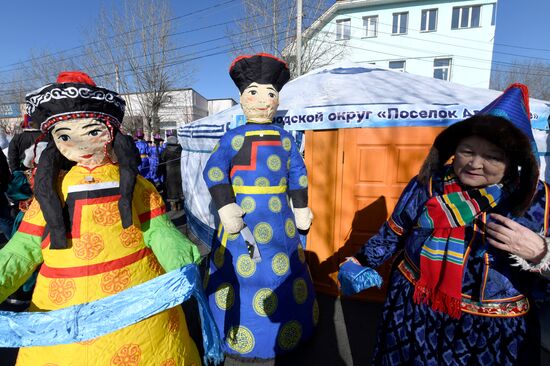 Russia Religion Buddhism New Year Celebration