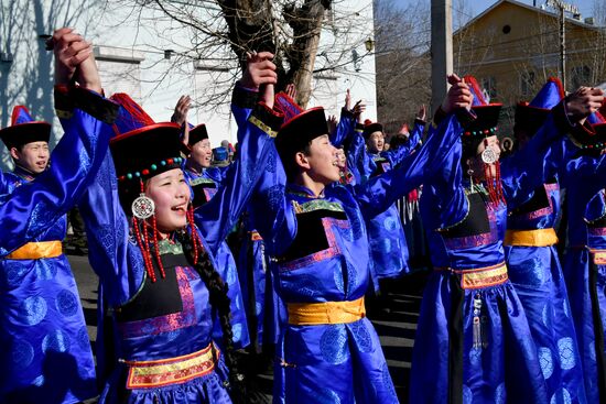 Russia Religion Buddhism New Year Celebration