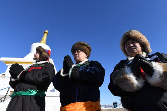 Russia Religion Buddhism New Year Celebration