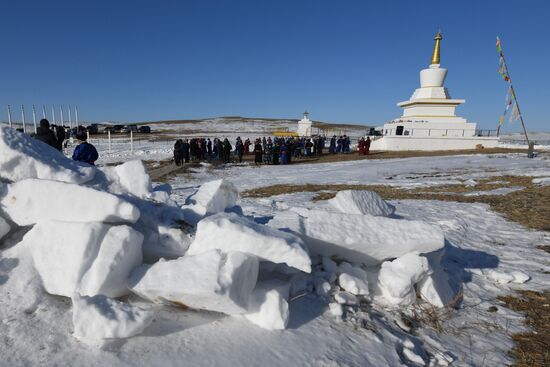 Russia Religion Buddhism New Year Celebration