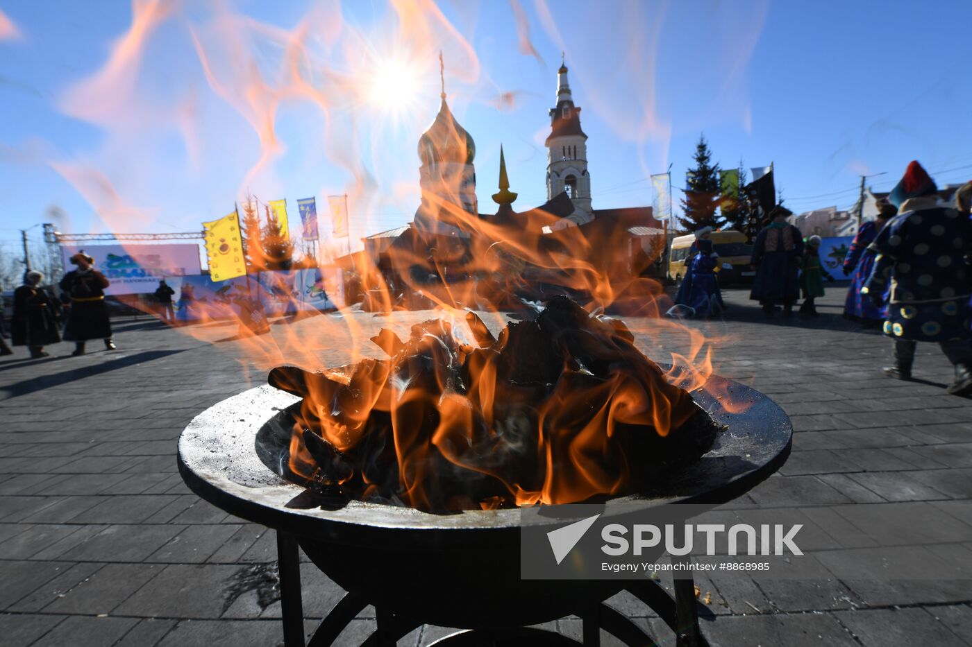 Russia Religion Buddhism New Year Celebration