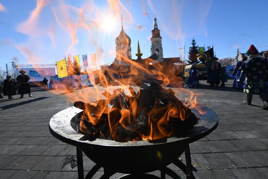 Russia Religion Buddhism New Year Celebration