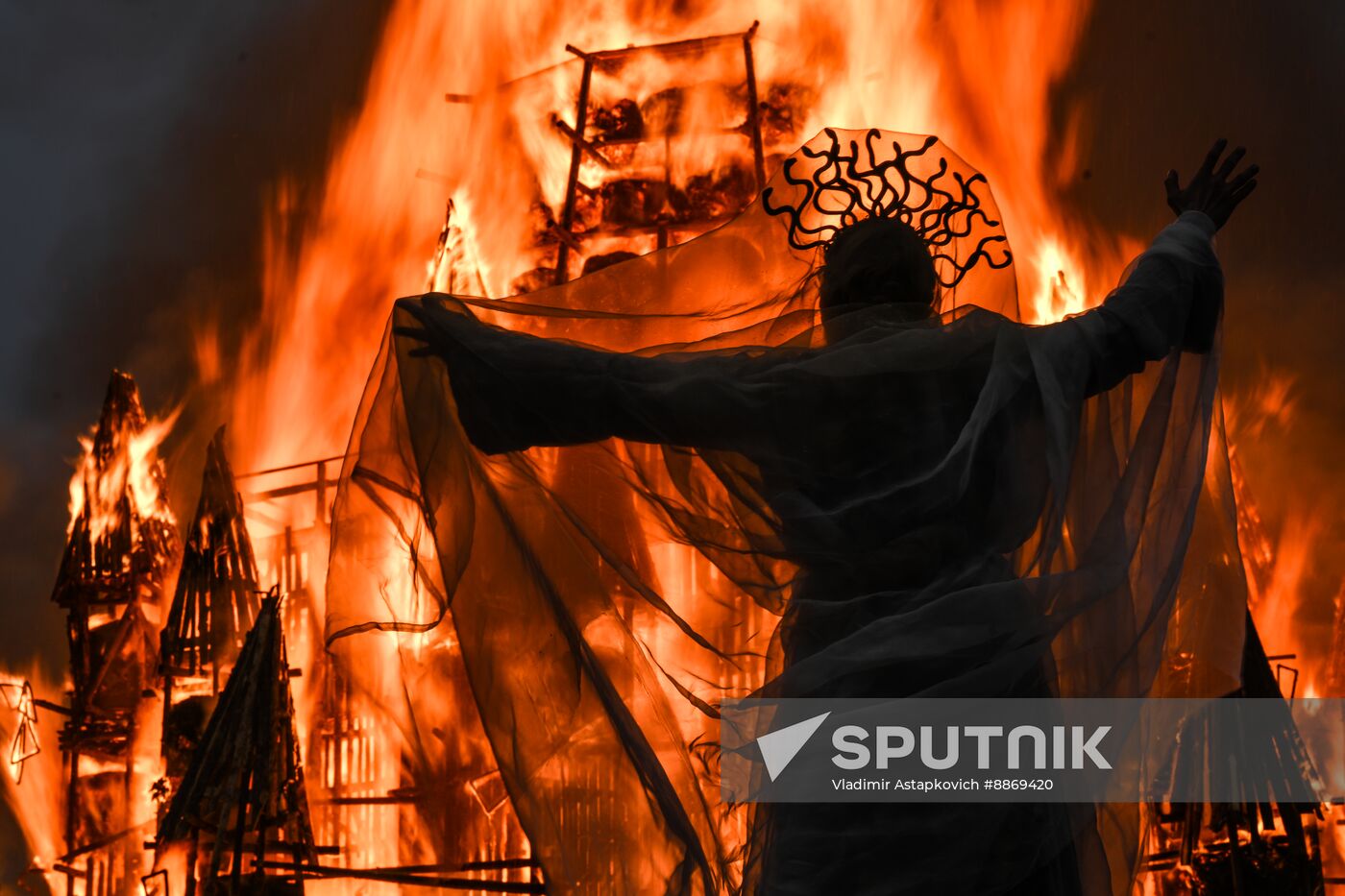 Russia Maslenitsa Celebration Nikola Lenivets