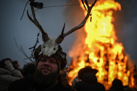 Russia Maslenitsa Celebration Nikola Lenivets